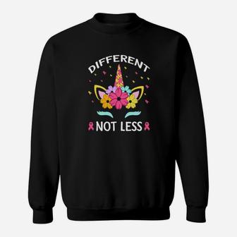 Different Not Less Unicorn Autism Awareness Sweatshirt - Monsterry