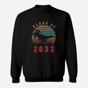 Dinosaur Class Of 2033 First Day Kindergarten Boys Sweatshirt | Crazezy