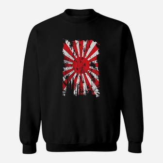 Distressed Japan Rising Sun Flag Sweatshirt | Crazezy DE