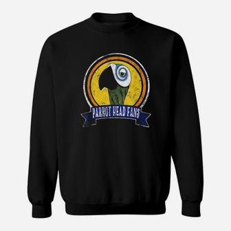 Distressed Jimmy Parrot Head Fans Designs Sweatshirt | Crazezy