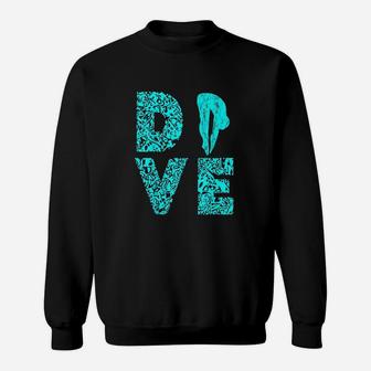 Dive Springboard Diver Diving Board Sweatshirt | Crazezy