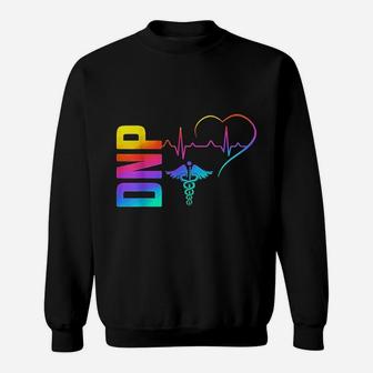 Dnp Doctor Of Nursing Practice Heartbeat Color Sweatshirt | Crazezy CA