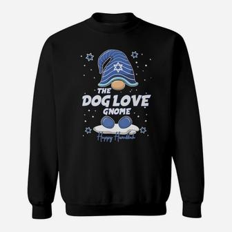 Dog Love Gnome Funny Hanukkah Family Matching Gift Pajama Sweatshirt | Crazezy AU
