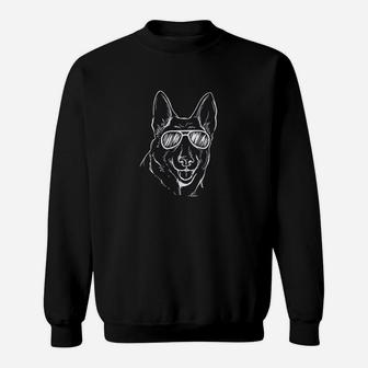 Dog Lover Gift German Shepherd Sunglasses Dog Gift Sweatshirt | Crazezy DE