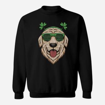 Dog Saint Patrick Day Labrador Retriever Eyeglasses St Patty Sweatshirt - Monsterry
