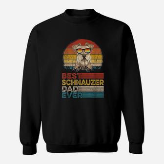 Dog Vintage Best Schnauzer Dad Ever Sweatshirt | Crazezy