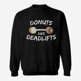 Donut Workout Donuts And Deadlifts Sweatshirt | Crazezy UK