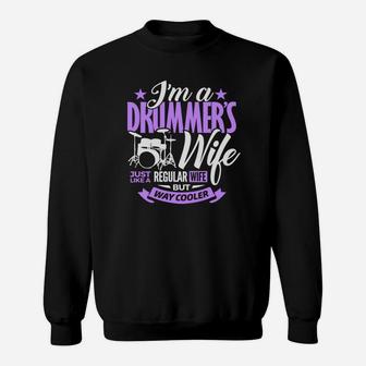 Drum Im A Drummers Wife Gift For Drummers Sweatshirt - Thegiftio UK