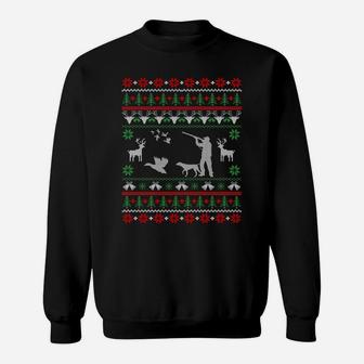 Duck Hunting Ugly Christmas Sweatshirt Hunter Christmas Gift Sweatshirt | Crazezy DE