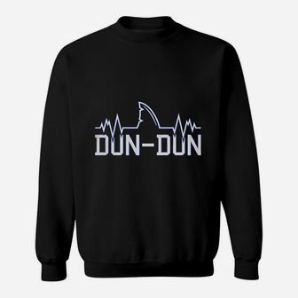 Dun Dun Great White Shark Pun Funny Parody Sweatshirt | Crazezy UK