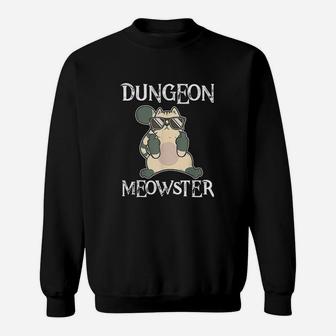 Dungeon Moewster Roleplaying Larp Cats Rpg Dm Funny Cat Gift Sweatshirt | Crazezy