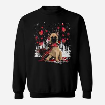 Dutch Shepherd Snowflake Valentine Rose Sweatshirt - Monsterry
