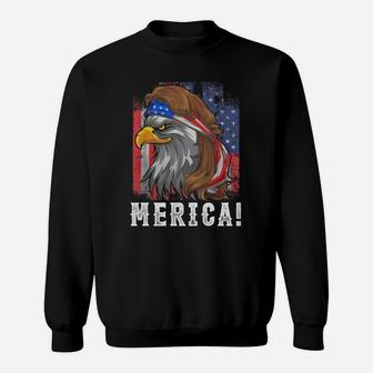 Eagle Mullet 4th Of July American Flag Merica Usa Shirt Sweatshirt - Thegiftio UK