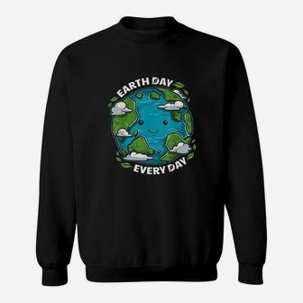 Earth Day Every Day Cute Environmental Sweatshirt | Crazezy