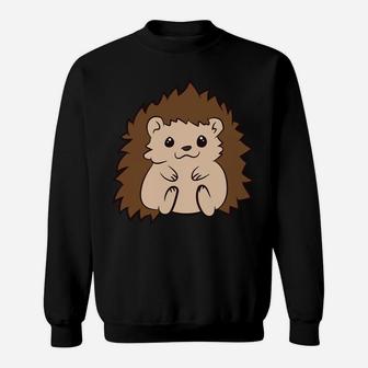 Easily Distracted By Hedgehogs Cute Hedgehog Lover Gift Sweatshirt | Crazezy