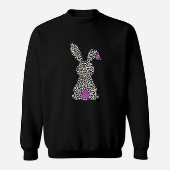Easter Bunny Leopard Bunny Sweatshirt | Crazezy CA