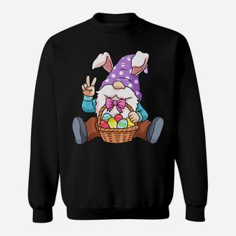 Easter Gnome Shirt Egg Hunting Women Spring Gnomes Sweatshirt | Crazezy