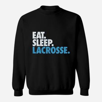 Eat Sleep Lacrosse Youth Sweatshirt | Crazezy