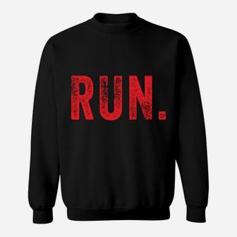Eat Sleep Run Repeat Track And Field Marathon Running Retro Sweatshirt Sweatshirt | Crazezy AU
