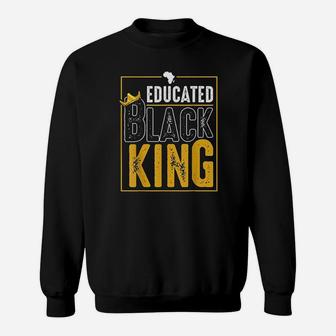 Educated Black King Dashiki African Heritage Graduation Sweatshirt | Crazezy CA
