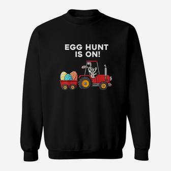 Egg Hunt Is On Easter Day Bunny Sweatshirt | Crazezy CA