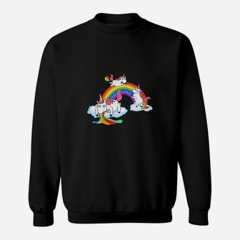 Einhorn Einhörner Regenbogen Sweatshirt - Seseable