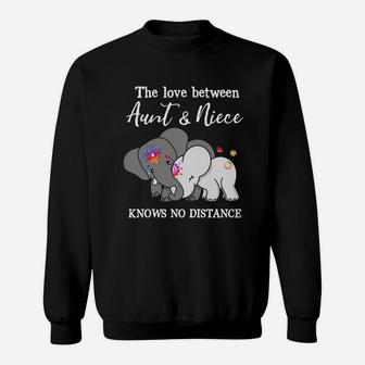 Elephant The Love Between Aunt And Niece Knows No Distance Shirt Sweatshirt - Thegiftio UK