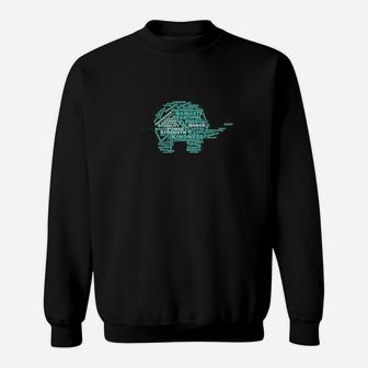 Elephant With Inspirational Words Gift Idea Sweatshirt - Thegiftio UK