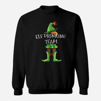 Elf Drinking Team Costume Matching Group Christmas T Shirt Sweatshirt | Crazezy