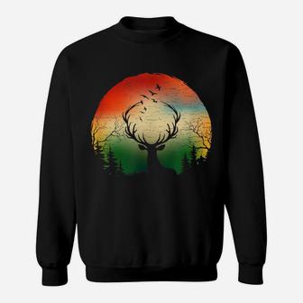 Elks Wapiti In The Woods, Mountains Wild Hunting Camping Sweatshirt | Crazezy DE