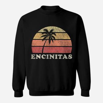 Encinitas Ca Vintage 70S Retro Throwback Design Sweatshirt | Crazezy DE