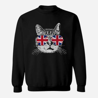 English England Cat Lover British Sweatshirt | Crazezy