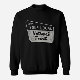Enjoy Your National Forest Outdoor Vintage Camping Mountains Sweatshirt | Crazezy UK