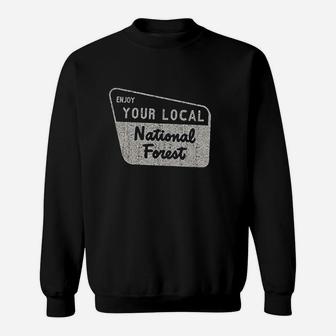 Enjoy Your National Forest Vintage Camping Mountains Sweatshirt | Crazezy
