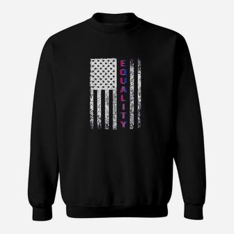 Equality Pride American Flag Sweatshirt | Crazezy