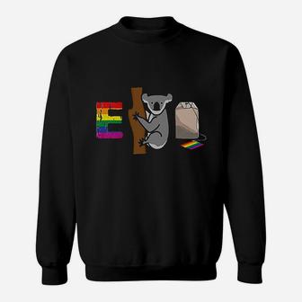 Equality Rainbow Flag Lgbt Gay Pride Gift Koala Sweatshirt | Crazezy UK