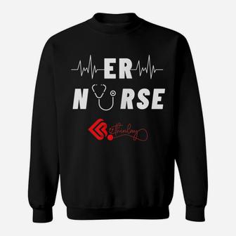 Er Nurse Emergency Department Nurse Specialty Sweatshirt | Crazezy DE