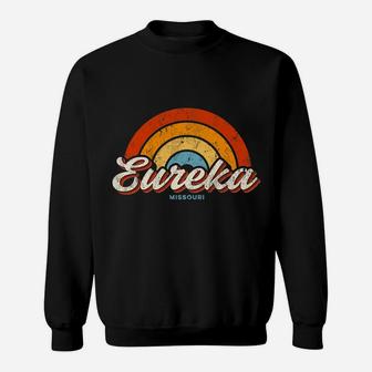 Eureka Missouri Mo Vintage Rainbow Retro 70S Sweatshirt | Crazezy CA