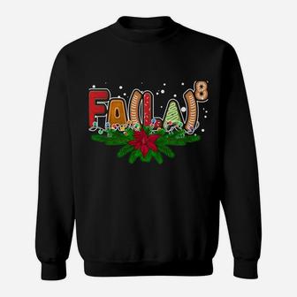 Fa La 8 Santa Plaid Claus Fa La Math Teacher Christmas Sweatshirt | Crazezy