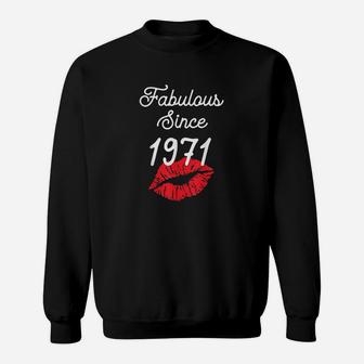 Fabulous Since 1971 Chapter Funny Birthday Gift Sweatshirt | Crazezy