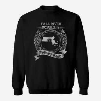 Fall River Massachusetts It's Where My Story Begins Sweatshirt - Thegiftio UK