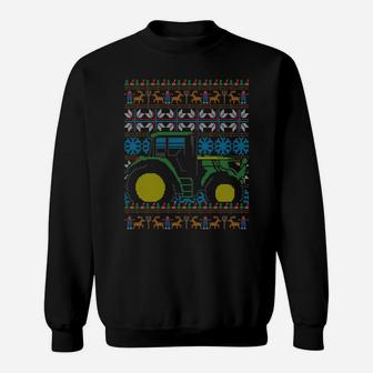 Farmer Tractor Farm Agriculture X-Mas Ugly Christmas Sweater Sweatshirt | Crazezy DE