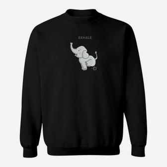 Fart Exhale Elephant Yoga Sweatshirt - Thegiftio UK