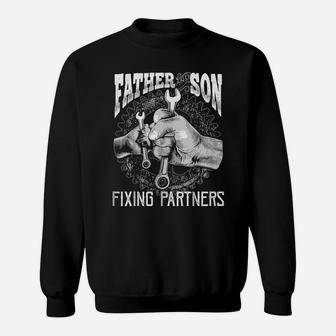 Father And Son Mechanic Mechanic Father's Day Gift Men Sweatshirt | Crazezy CA