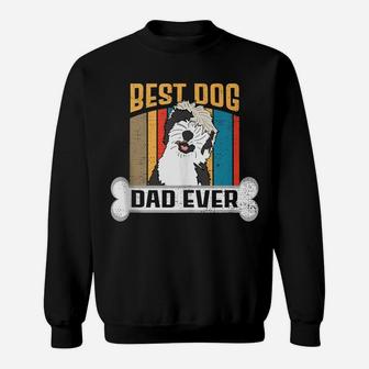 Fathers Day Sheepadoodle Dog Lover Shirt Best Dog Dad Ever Sweatshirt | Crazezy
