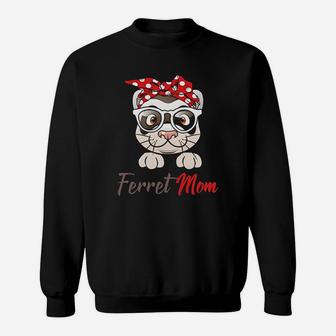 Ferret Mom Funny Sweatshirt | Crazezy UK
