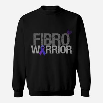 Fibromyalgia Awareness Fibro Warrior Purple Butterfly Sweatshirt - Thegiftio UK