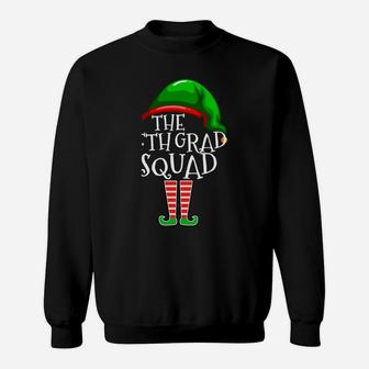 Fifth Grade Squad Elf Group Matching Christmas Gifts Teacher Sweatshirt Sweatshirt | Crazezy UK