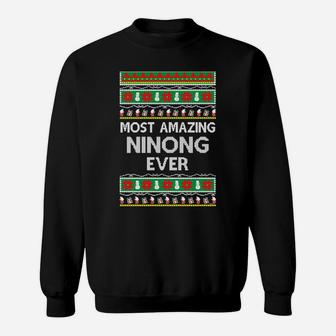 Filipino Gifts For Ninong Ugly Christmas Gift Idea Sweatshirt Sweatshirt | Crazezy