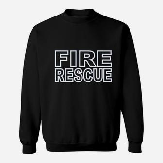 Fire Rescue Fire Department Sweatshirt - Thegiftio UK